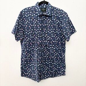 Rodd & Gunn Sports Fit Men's Casual Short Sleeve Button Front Shirt Size L